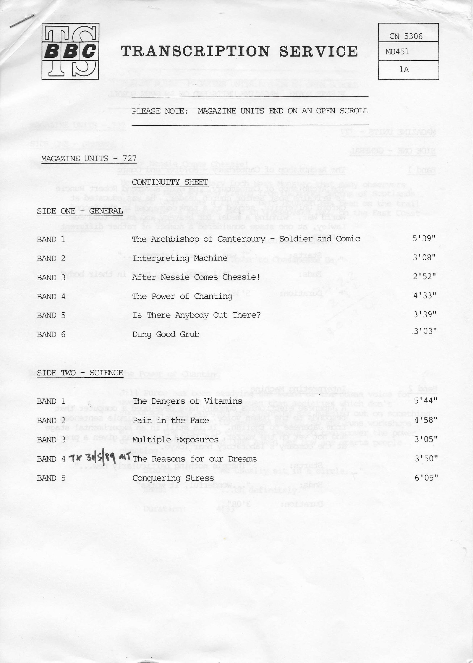 Inserts from CN 5306